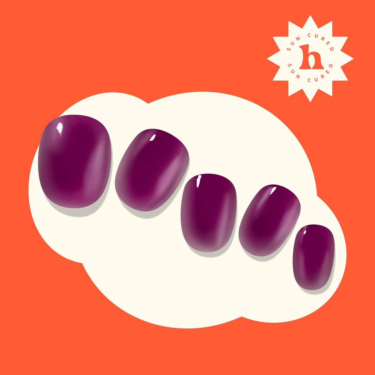 Heyhae Semi Cured Gel Nail Strips - Hey, Berry Bold | No LED Lamp Needed, Easy Apply & Remove, Salon Quality - 28 Strips - görsel 11