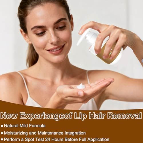 Coconut Oil Facial Hair Removal Cream for Women - Gentle, Plant-Based Hair Remover for Chin & Upper Lip, 3.52 oz Avelisse
