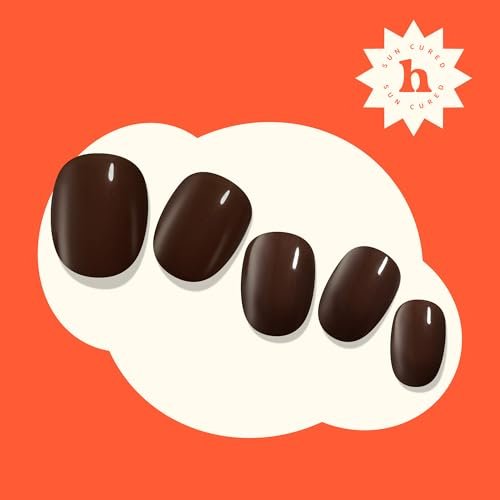 Heyhae Semi Cured Gel Nail Strips – Fall Solid Brown, No LED Lamp Needed, Easy Apply & Remove, Salon Quality – 28 Strips, Prep Pads, File & Stick – Hey, Espresso Yourself - görsel 14