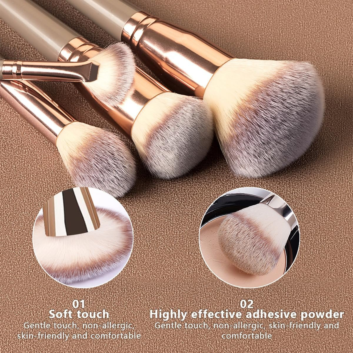 31PCS Professional Makeup Brush Set - Premium Synthetic Brushes with Sponges, Puffs, Spa Headband & Cleaning Basin - Complete Beauty Kit for Face and Eye Avelisse