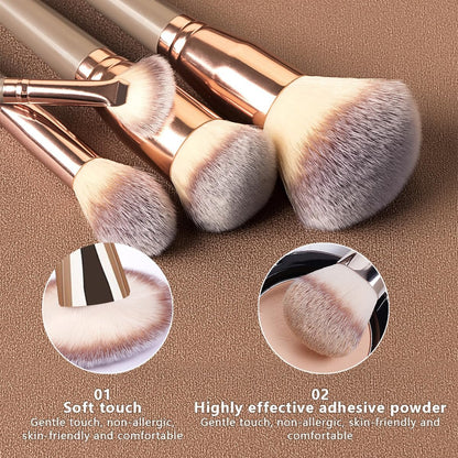 31PCS Professional Makeup Brush Set - Premium Synthetic Brushes with Sponges, Puffs, Spa Headband & Cleaning Basin - Complete Beauty Kit for Face and Eye Avelisse
