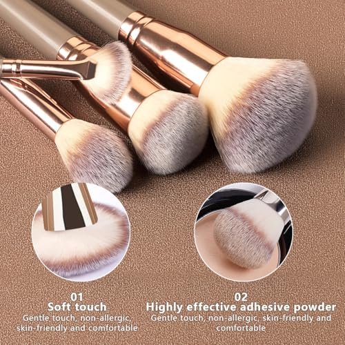31PCS Professional Makeup Brush Set - Premium Synthetic Brushes with Sponges, Puffs, Spa Headband & Cleaning Basin - Complete Beauty Kit for Face and Eye Avelisse