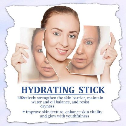 scrlous 2PCS Calcium Multi Balm - Korean Collagen Moisturizing Stick for Eyes, Neck, Face - Hydrating, Firming, Wrinkle Care