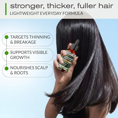 Ella & Eden Hair Growth Oil with Rosemary, Castor, Peppermint Oils & Biotin - Dry Scalp Treatment - Strengthening, Repairing, Soothing - 2 Fl Oz Glass Bottle - görsel 18