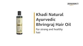 Natural Bhringraj Hair Oil, 210ml - KHADI - görsel 6