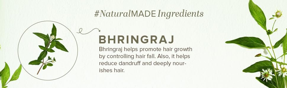 Natural Bhringraj Hair Oil, 210ml - KHADI - görsel 5