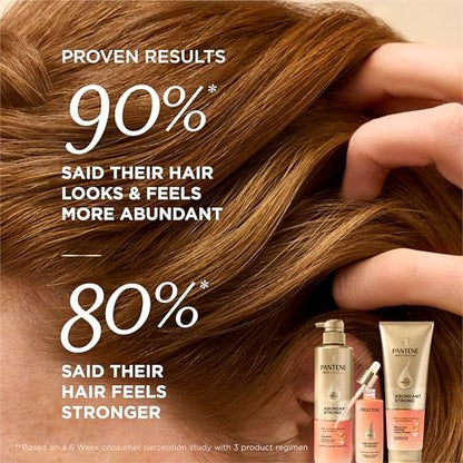 Pantene Abundant & Strong Conditioner, Strengthens Hair from Root to Tip, 8 oz