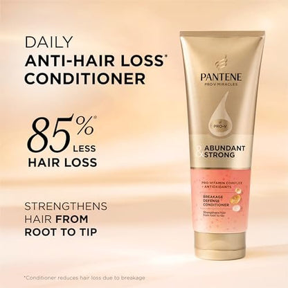 Pantene Abundant & Strong Conditioner, Strengthens Hair from Root to Tip, 8 oz