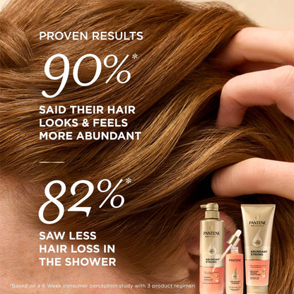 Pantene Abundant & Strong Shampoo - Strengthens Scalp's Hold on Hair Roots, 13.5 oz Avelisse