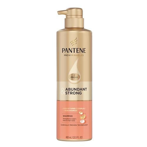 Pantene Abundant & Strong Shampoo - Strengthens Scalp's Hold on Hair Roots, 13.5 oz Avelisse