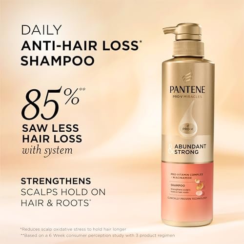 Pantene Abundant & Strong Shampoo - Strengthens Scalp's Hold on Hair Roots, 13.5 oz Avelisse