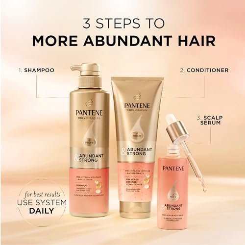 Pantene Abundant & Strong Daily Scalp Serum – Strengthen Roots & Reduce Hair Fall, 2 oz Avelisse