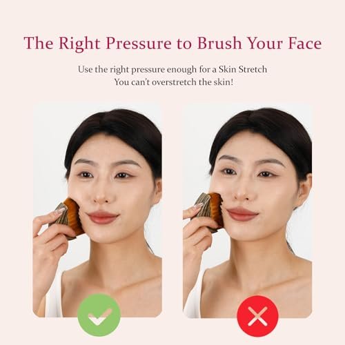 Hoyecl No Oil Lymphatic Face Sculpting Brush – Soft Facial Brush for Lymphatic Drainage, Reduce Morning Puffiness, Sculpt Contour & Glow Skin Naturally for Sensitive/Thin Skin Avelisse