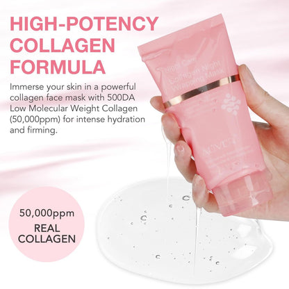 O.SECERT Collagen Overnight Wrapping Peel Off Face Mask – Anti-Aging, Hydrating & Elasticity for Glass Skin
