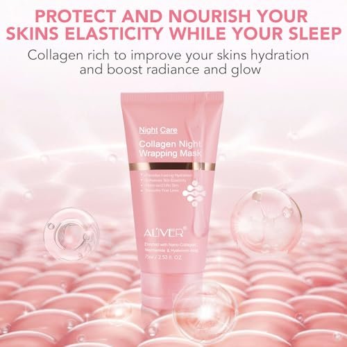 O.SECERT Collagen Overnight Wrapping Peel Off Face Mask – Anti-Aging, Hydrating & Elasticity for Glass Skin - görsel 8