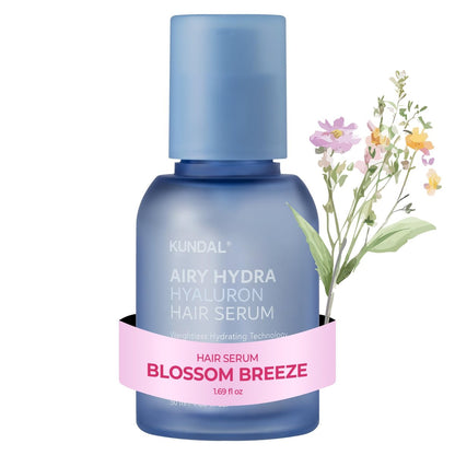 KUNDAL Hyaluronic Acid Lightweight Hair Serum for Thin & Fine Hair – Frizz Control, Volume & Moisture Boost – Blossom Breeze, 1.69 fl oz Avelisse
