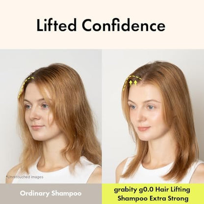 grabityg0.0 Hair Lifting Shampoo Extra Strong – Strengthening and Thickening Shampoo for Thinning Hair with Biotin and Salicylic Acid, Vegan and Sulfate-Free, 16.06 fl.oz. Avelisse