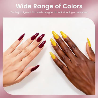 Phoenixy 30 PCS Gel Nail Polish Set - 24 Colors Soak Off Gel Polish with Base & Top Coat - Pink Blue Collection for Home Manicure Beginners Gift for Women
