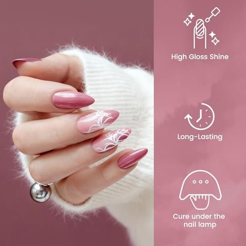 Phoenixy 30 PCS Gel Nail Polish Set - 24 Colors Soak Off Gel Polish with Base & Top Coat - Pink Blue Collection for Home Manicure Beginners Gift for Women - görsel 9