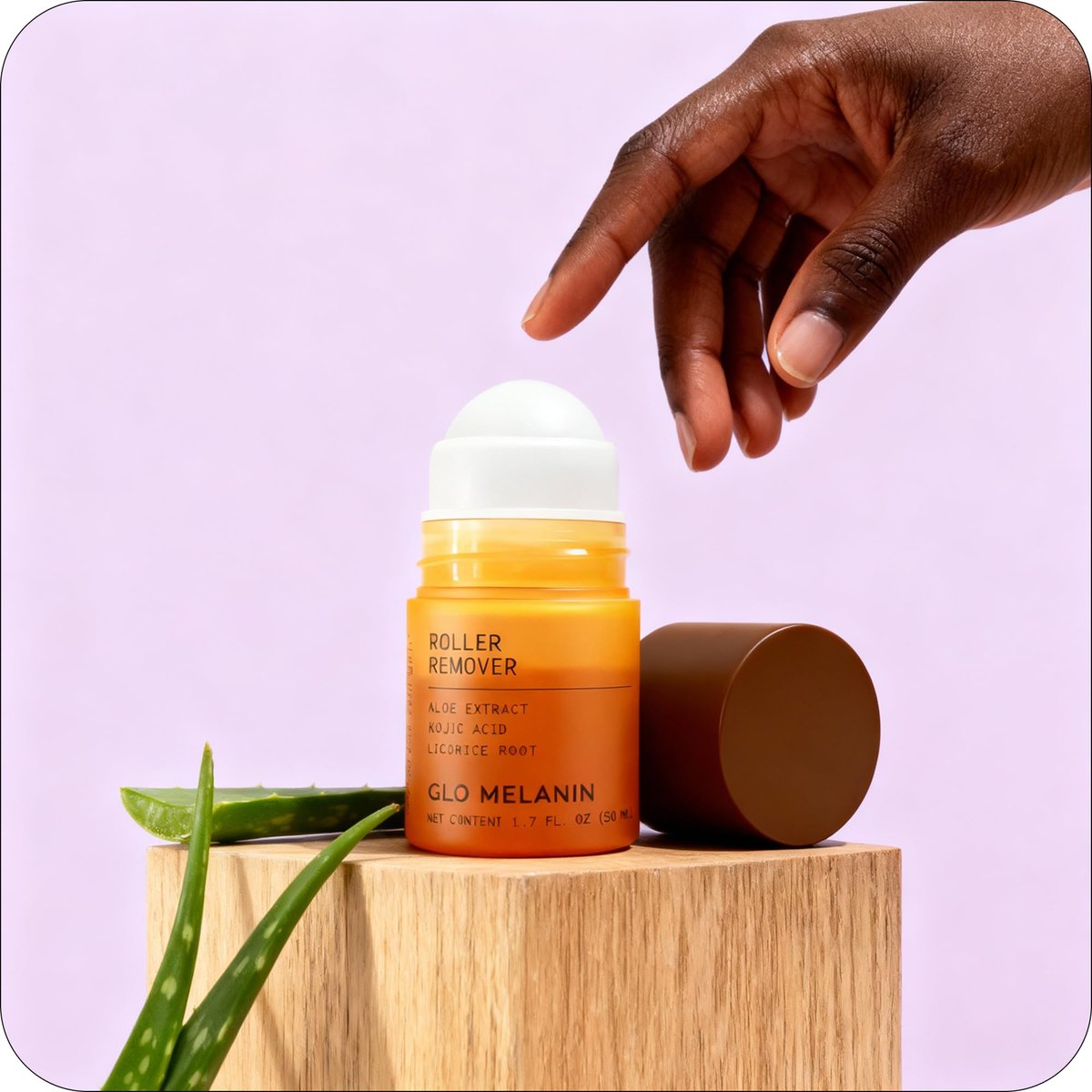 Glo Melanin Dark Spot Topical Roll-On – 1.7 fl oz – Targeted Brightening for Inner Thighs & Underarms with Kojic Acid, Licorice & Willow Bark – Vegan & Paraben-Free Avelisse