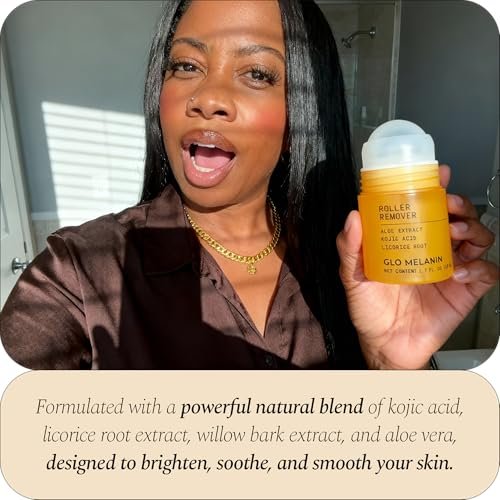 Glo Melanin Dark Spot Topical Roll-On – 1.7 fl oz – Targeted Brightening for Inner Thighs & Underarms with Kojic Acid, Licorice & Willow Bark – Vegan & Paraben-Free Avelisse