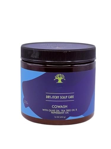 Dry & Itchy Scalp Care Co-Wash (16 oz) & Shampoo (12 oz) Duo – With Olive Oil, Peppermint & Tea Tree Oil – Soothes Dandruff, Flakes & Irritation Avelisse