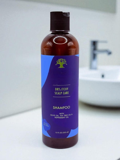 Dry & Itchy Scalp Care Co-Wash (16 oz) & Shampoo (12 oz) Duo – With Olive Oil, Peppermint & Tea Tree Oil – Soothes Dandruff, Flakes & Irritation Avelisse