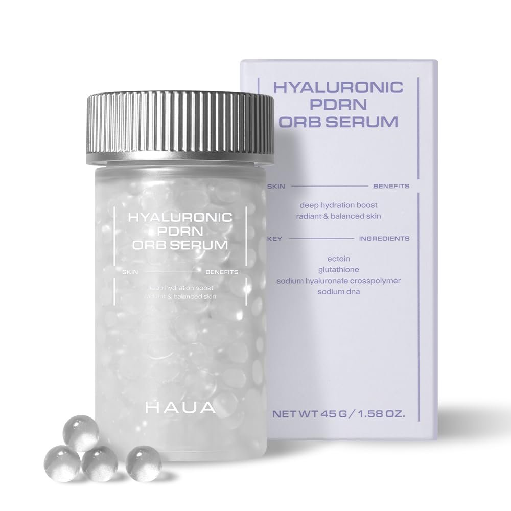 HAUA Hyaluronic PDRN 30,000 ppm Orb Serum – Salmon DNA PDRN Anti-Aging, Skin Repair, Firming & Hydration Serum for Women, 1.58 oz Avelisse