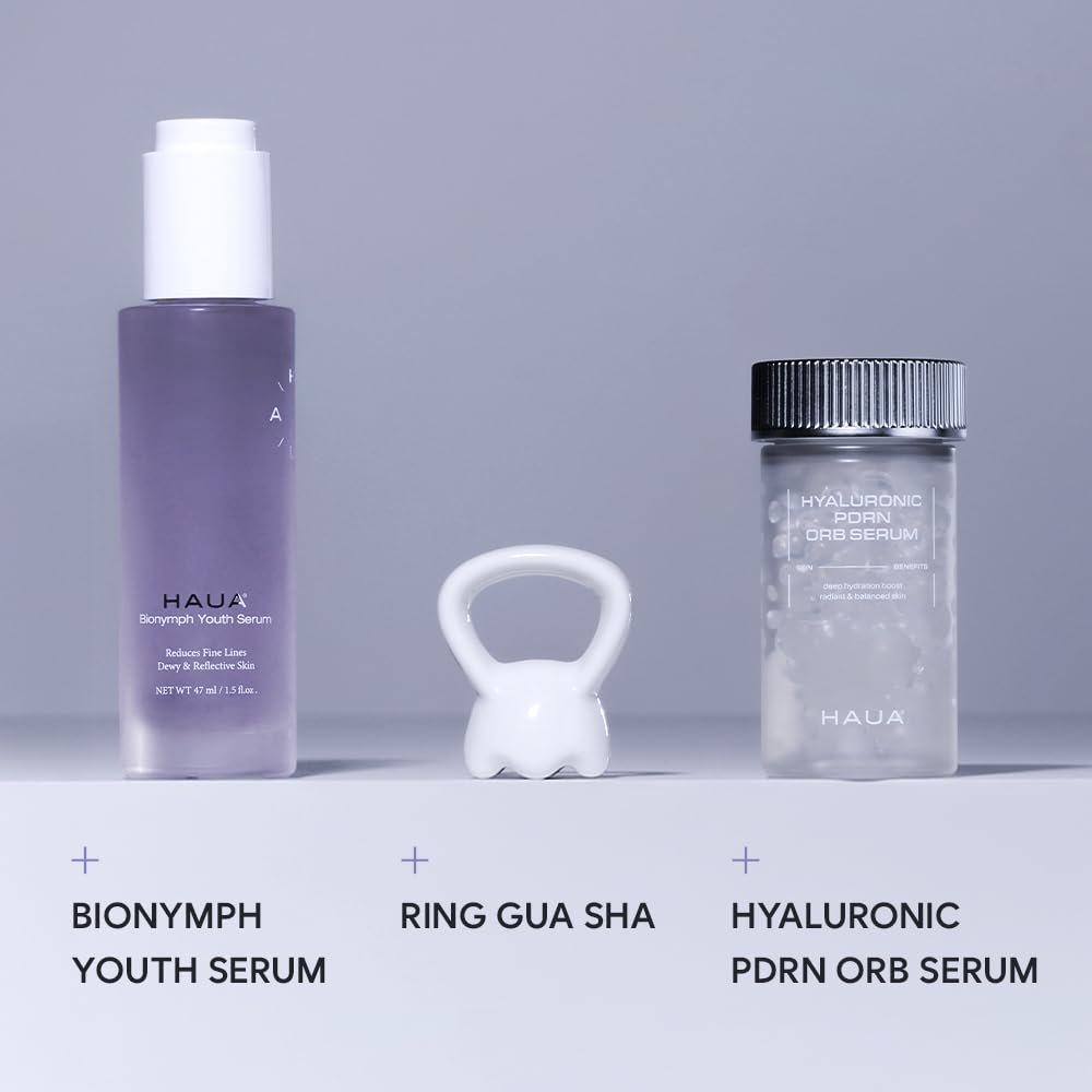 HAUA Hyaluronic PDRN 30,000 ppm Orb Serum – Salmon DNA PDRN Anti-Aging, Skin Repair, Firming & Hydration Serum for Women, 1.58 oz Avelisse