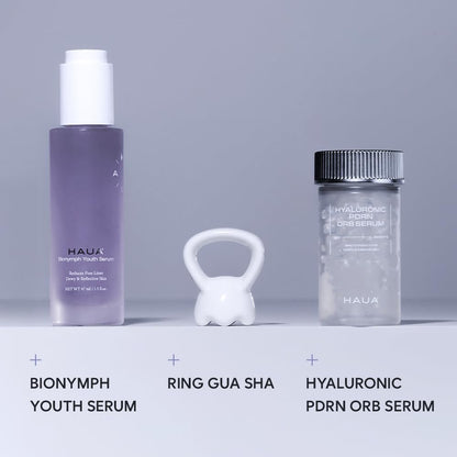 HAUA Hyaluronic PDRN 30,000 ppm Orb Serum – Salmon DNA PDRN Anti-Aging, Skin Repair, Firming & Hydration Serum for Women, 1.58 oz Avelisse