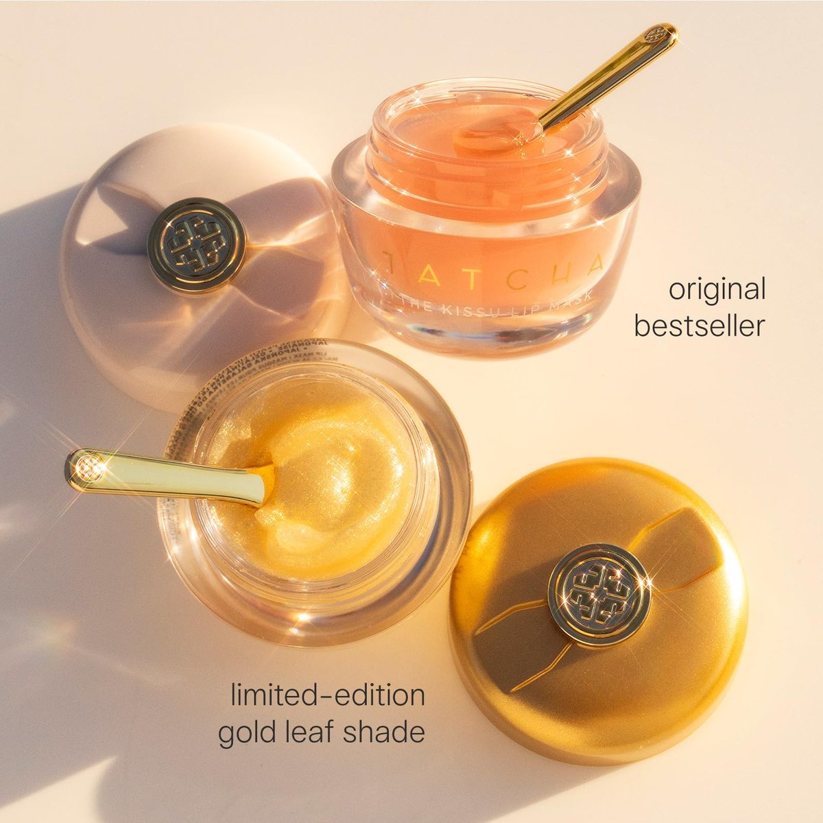TATCHA The Kissu Gold Leaf Lip Mask – Limited-Edition Restorative Shimmery Lip Mask for Plump, Soft Lips Avelisse