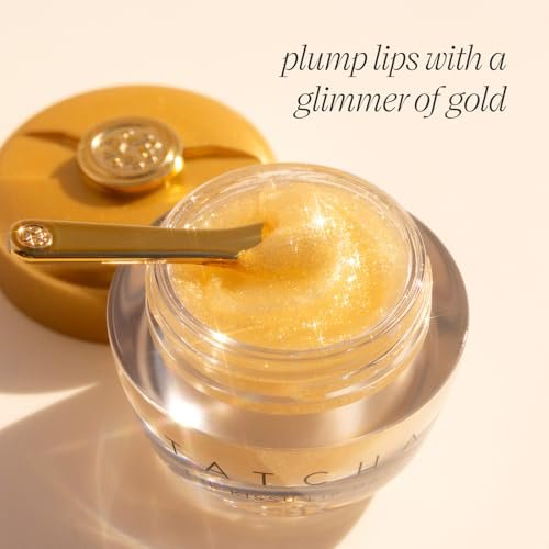 TATCHA The Kissu Gold Leaf Lip Mask – Limited-Edition Restorative Shimmery Lip Mask for Plump, Soft Lips Avelisse