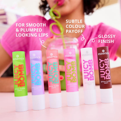 Essence Juicy Butter Balm Holiday Gift Set – 5 Vegan & Cruelty-Free Lip Balms, Stocking Stuffer for Beauty Lovers Avelisse