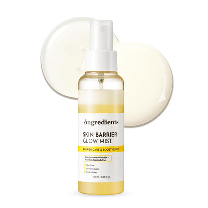 ONGREDIENTS Skin Barrier Glow Mist - Dual-Layer Facial Mist with 98% Pure Glutathione, Multi-Peptide, Centella, Ultra-Fine Spray, Cooling, for Dry and Sensitive Skin, Korean Skin Care, 3.38 fl. oz. Avelisse