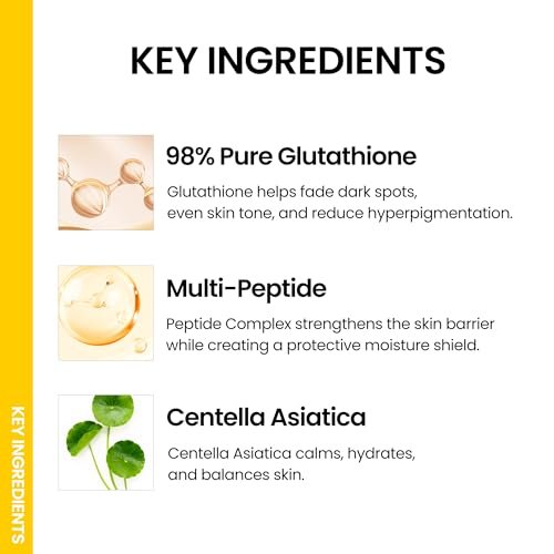 ONGREDIENTS Skin Barrier Glow Mist - Dual-Layer Facial Mist with 98% Pure Glutathione, Multi-Peptide, Centella, Ultra-Fine Spray, Cooling, for Dry and Sensitive Skin, Korean Skin Care, 3.38 fl. oz. Avelisse