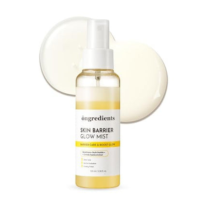 ONGREDIENTS Skin Barrier Glow Mist - Dual-Layer Facial Mist with 98% Pure Glutathione, Multi-Peptide, Centella, Ultra-Fine Spray, Cooling, for Dry and Sensitive Skin, Korean Skin Care, 3.38 fl. oz. Avelisse