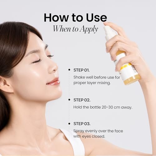 ONGREDIENTS Skin Barrier Glow Mist - Dual-Layer Facial Mist with 98% Pure Glutathione, Multi-Peptide, Centella, Ultra-Fine Spray, Cooling, for Dry and Sensitive Skin, Korean Skin Care, 3.38 fl. oz. Avelisse