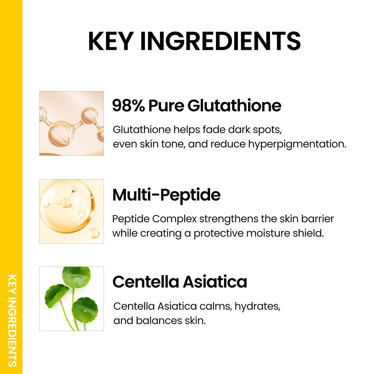 ONGREDIENTS Skin Barrier Glow Mist - Dual-Layer Facial Mist with 98% Pure Glutathione, Multi-Peptide, Centella, Ultra-Fine Spray, Cooling, for Dry and Sensitive Skin, Korean Skin Care, 3.38 fl. oz. Avelisse