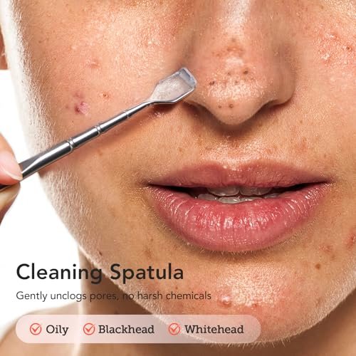 Litbear 6-Piece Stainless Steel Blackhead Remover Tool Kit with Leather Case – Pimple Popper & Acne Extractor for Deep Cleansing - görsel 4