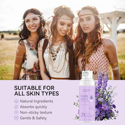 Dark Spot Remover for Face and Body - Dark Spot Corrector Serum for Sun Spots, Age Spots, Brown Spots, Freckles & Melasma - Skin Care Repair Evens Skin Tone for All Skin Types 1.7 Fl Oz Avelisse