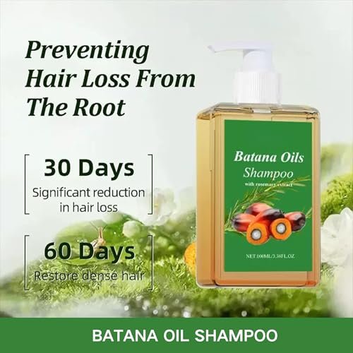 2-Pack Batana Oil & Rosemary Oil Shampoo for Hair Growth, Nourishing & Regenerating Shampoo for Men & Women - görsel 8