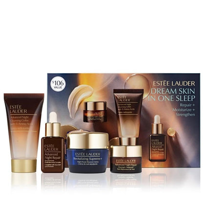Estée Lauder Dream Skin In One Sleep 4-Piece Skincare Set – Overnight Repair, Moisturize & Strengthen Avelisse