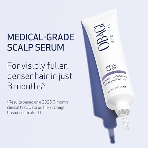 Obagi Nu-Cil BioStim Hair Scalp Serum with Biotin – Clinically Proven for Scalp Health, Fuller & Denser Hair – Lightweight Formula Strengthens Follicles & Encourages Regrowth – 2 oz Avelisse