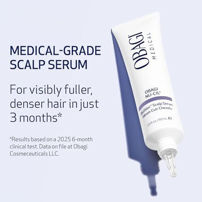 Obagi Nu-Cil BioStim Hair Scalp Serum with Biotin – Clinically Proven for Scalp Health, Fuller & Denser Hair – Lightweight Formula Strengthens Follicles & Encourages Regrowth – 2 oz Avelisse