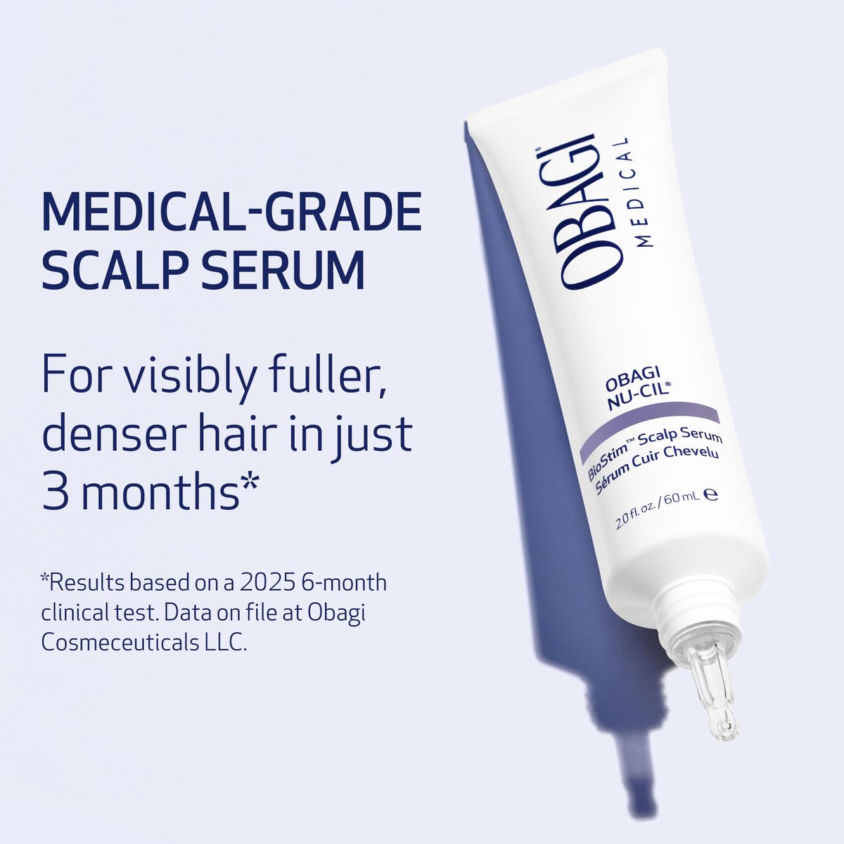 Obagi Nu-Cil BioStim Hair Scalp Serum with Biotin – Clinically Proven for Scalp Health, Fuller & Denser Hair – Lightweight Formula Strengthens Follicles & Encourages Regrowth – 2 oz Avelisse