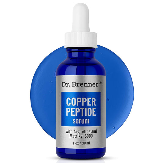 Dr. Brenner Copper Peptide Serum with GHK-Cu, Argireline & Matrixyl 3000 – Anti-Aging Moisturizer for Fine Lines & Skin Elasticity (1 oz) Avelisse
