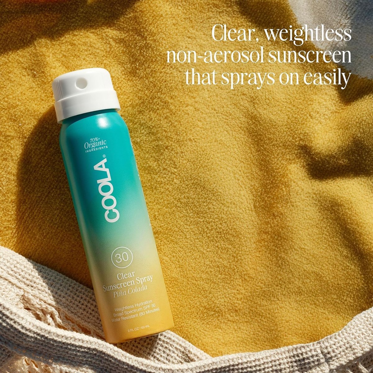 COOLA Organic Sunscreen SPF 50 & 30 Sunblock Spray Kit, Dermatologist Tested, Vegan & Gluten Free, Travel Size, 3 Pack (2 Fl Oz Total) Avelisse
