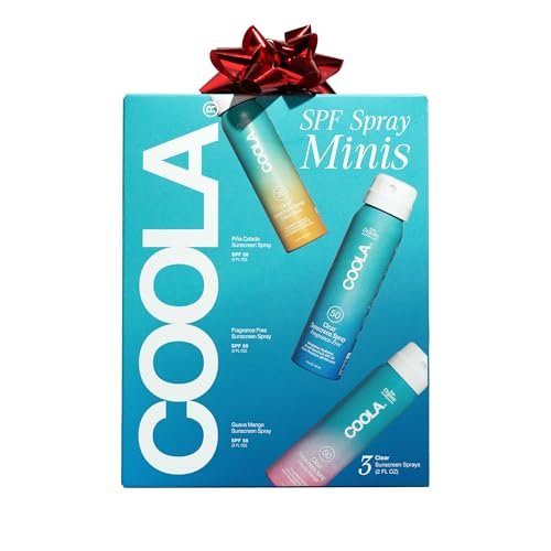 COOLA Organic Sunscreen SPF 50 & 30 Sunblock Spray Kit, Dermatologist Tested, Vegan & Gluten Free, Travel Size, 3 Pack (2 Fl Oz Total) Avelisse