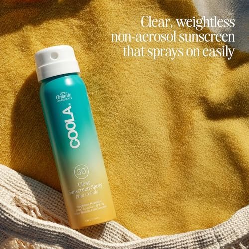 COOLA Organic Sunscreen SPF 50 & 30 Sunblock Spray Kit, Dermatologist Tested, Vegan & Gluten Free, Travel Size, 3 Pack (2 Fl Oz Total) Avelisse