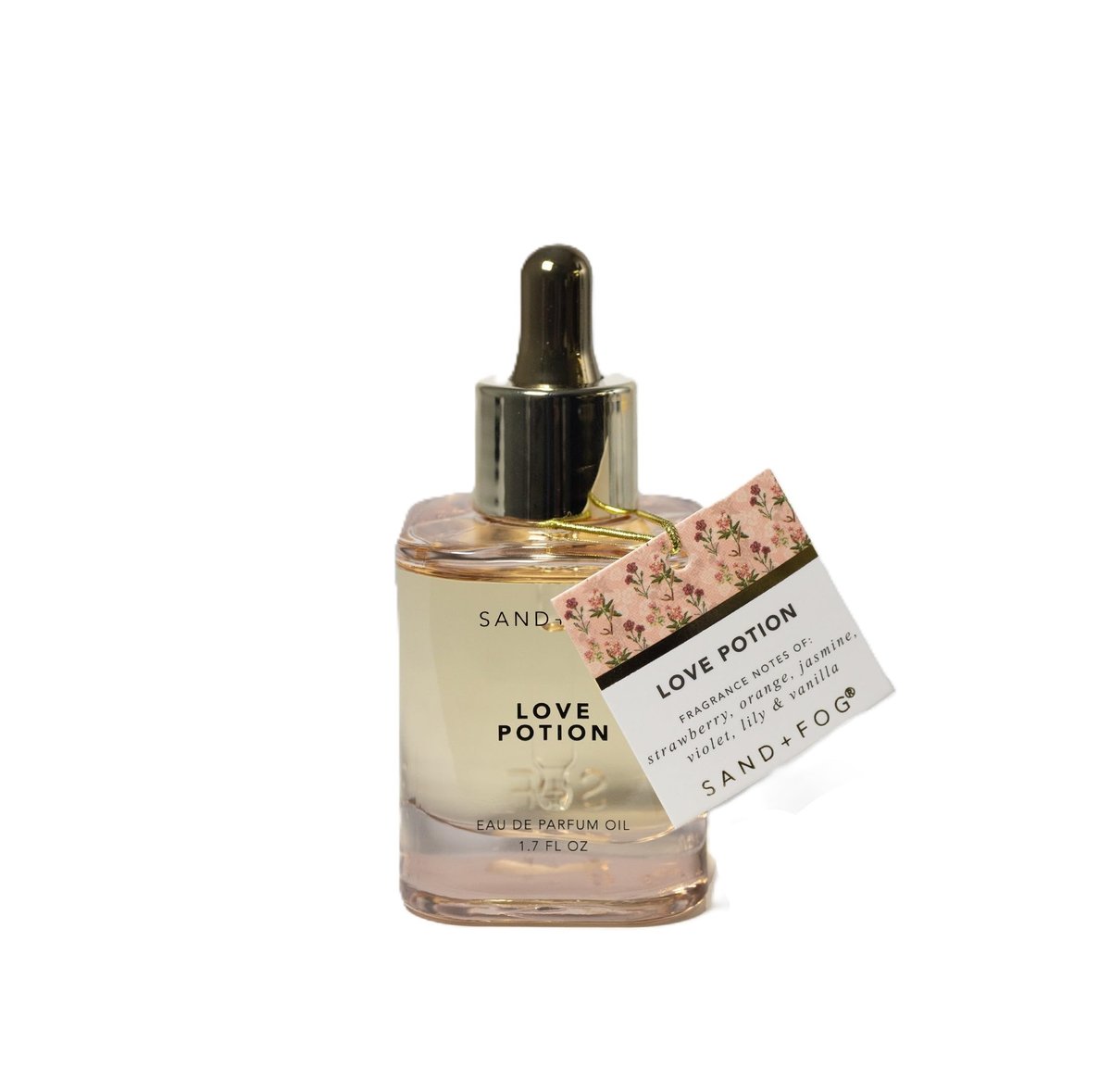 Sand + Fog Love Potion Eau De Parfum Oil, 1.7 Fl Oz - Long-Lasting Fragrance in Dropper Bottle Avelisse